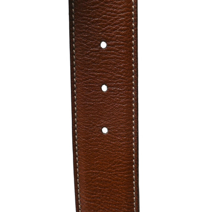 Gucci Calfskin Interlocking G Belt 85 34 Brown Turquoise 4 of 7
