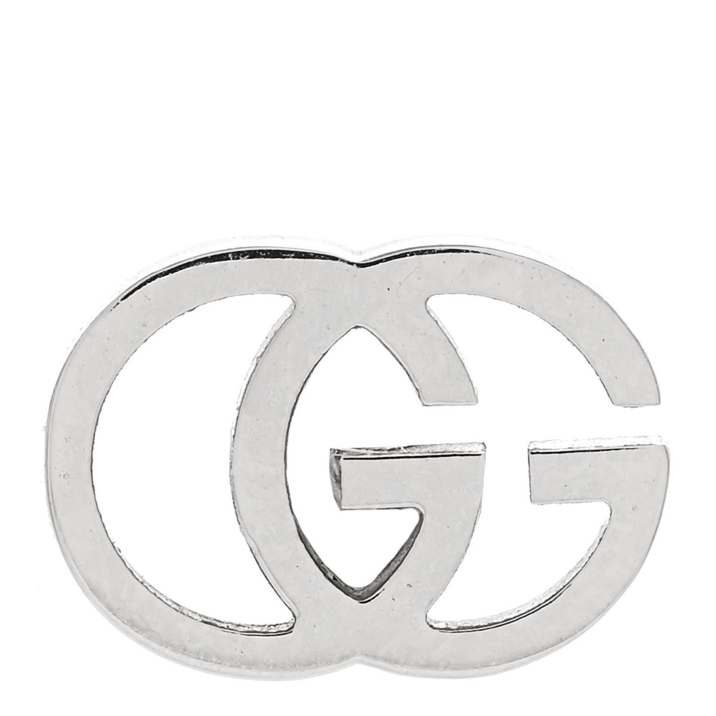 18K White Gold GG Tissue Stud Single Earring