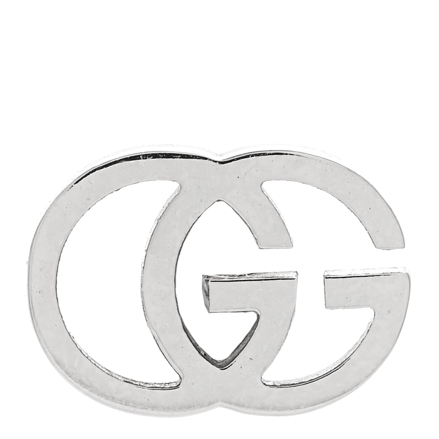 Gucci 18K White Gold GG Tissue Stud Single Earring 1 of 4