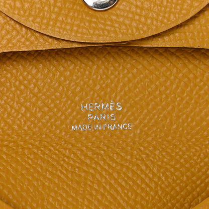 Hermes Epsom Bastia Coin Purse Jaune Ambre 6 of 6