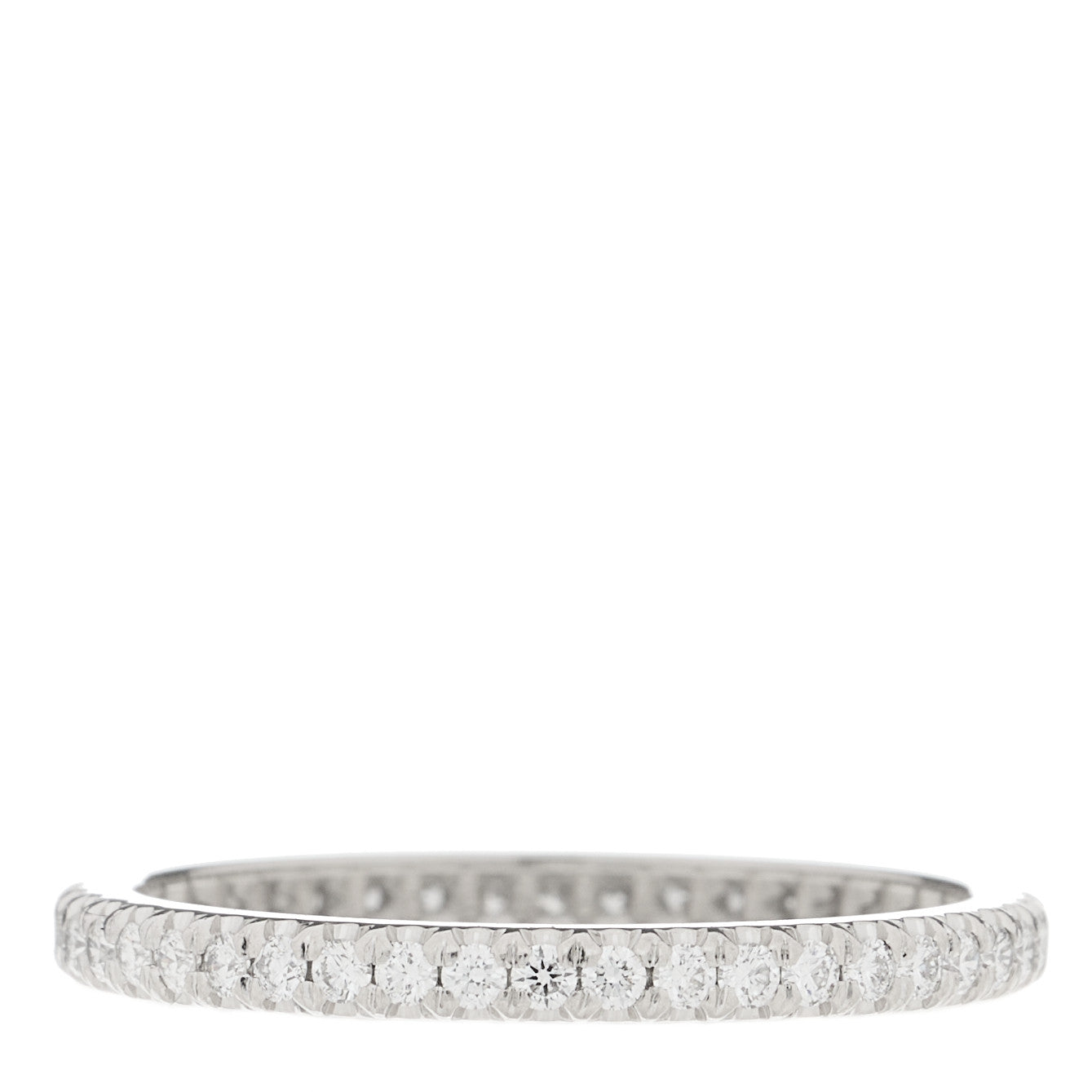 Tiffany Platinum Diamond .34ctw Soleste Eternity Band Ring 54 7 2 of 3
