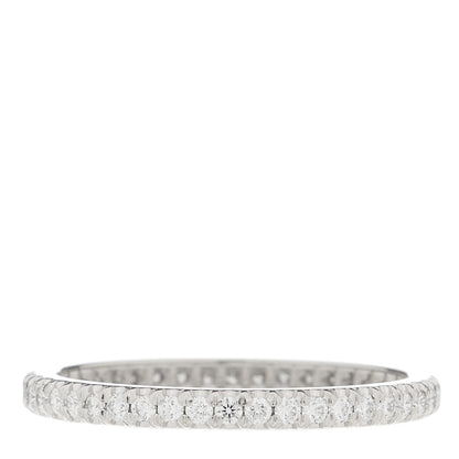 Tiffany Platinum Diamond .34ctw Soleste Eternity Band Ring 54 7 2 of 3