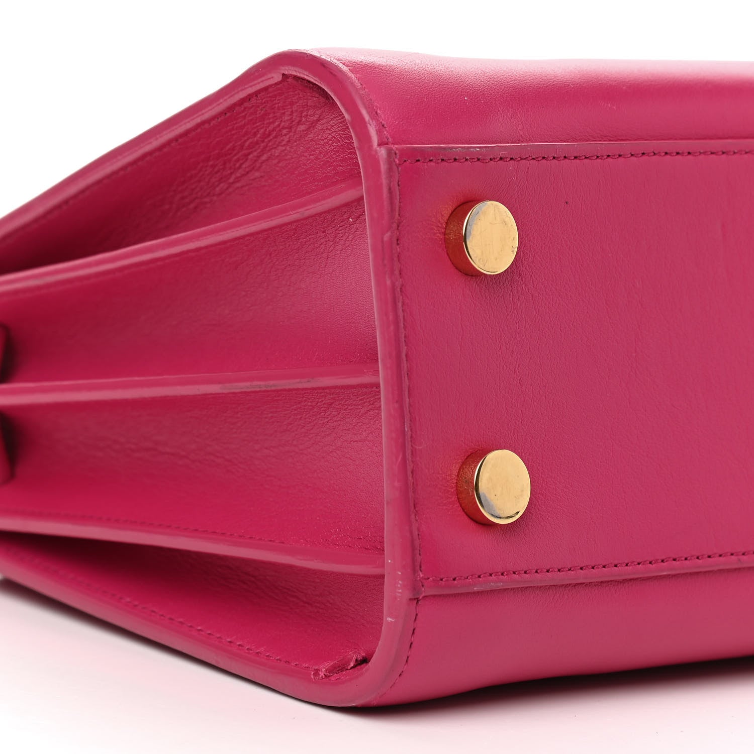Saint Laurent Calfskin Nano Sac De Jour Lipstick Fuchsia 8 of 10