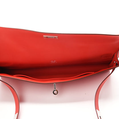 Hermes Swift Kelly Cut Clutch Pochette Capucine 4 of 6