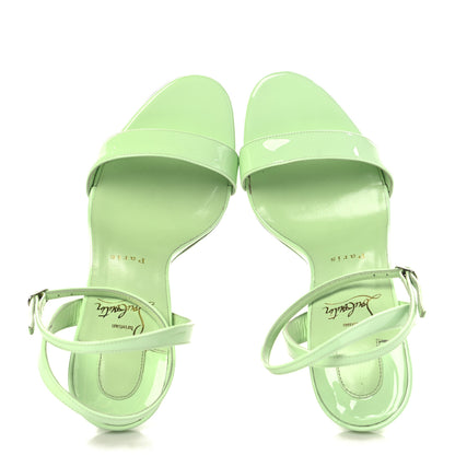 Christian Louboutin Patent Loubigirl 100 Sandals 39.5 Tropique 2 of 10