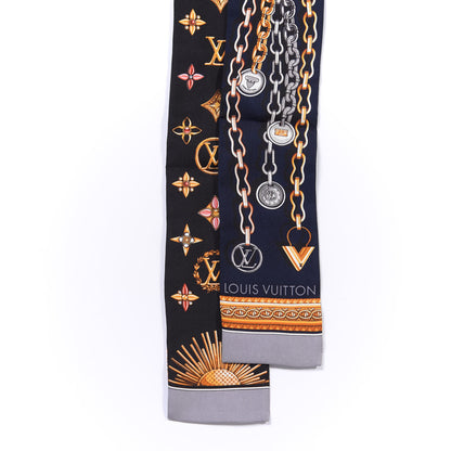 Louis Vuitton Silk Monogram Vendome Bandeau Navy 2 of 3
