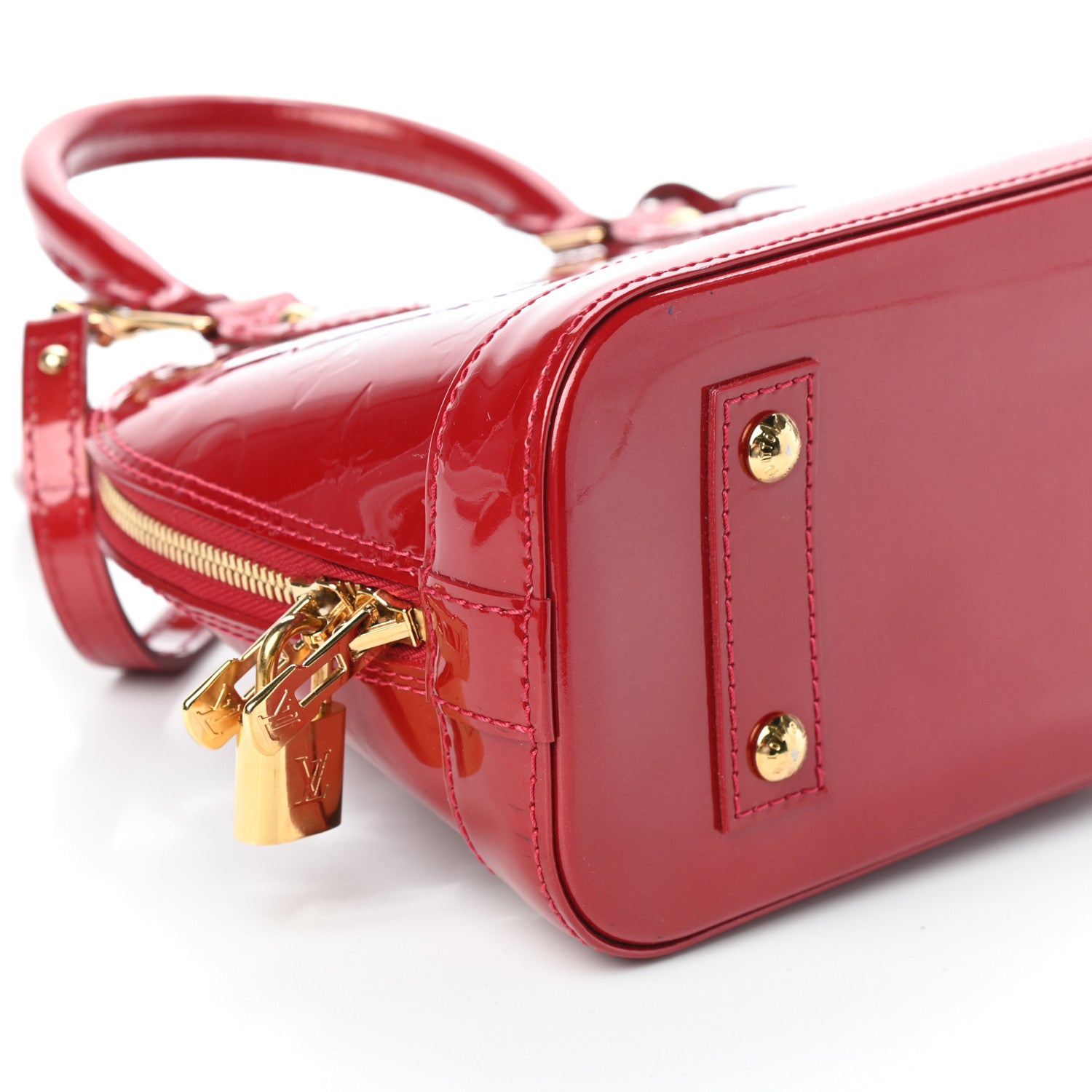 Louis Vuitton Vernis Alma BB Pomme D'Amour 8 of 9