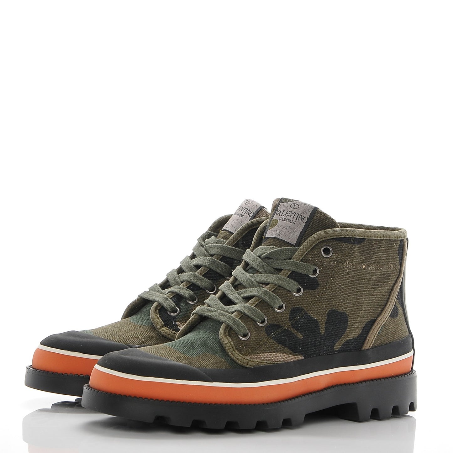 Canvas Camouflage Sneaker Boots 37 Army Green