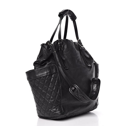 Jimmy Choo Lambskin Chain Embellished Blare Tote Black 3 of 15