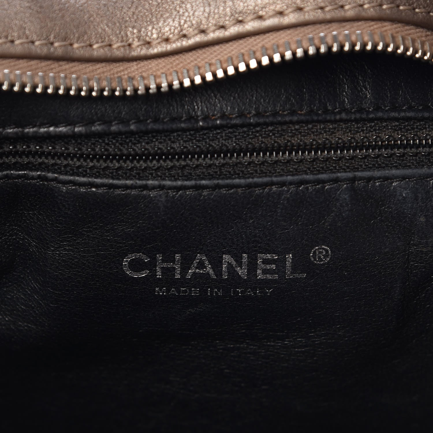 Chanel Metallic Goatskin Luxe Ligne Shoulder Bag Dark Silver 6 of 12