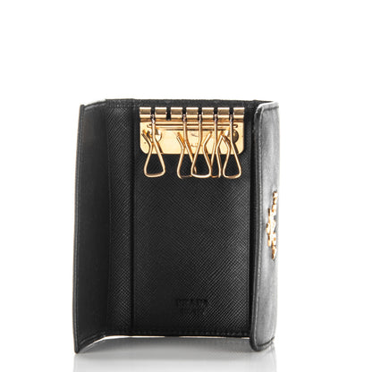 Prada Saffiano Metal 6 Key Holder Nero Black 5 of 7