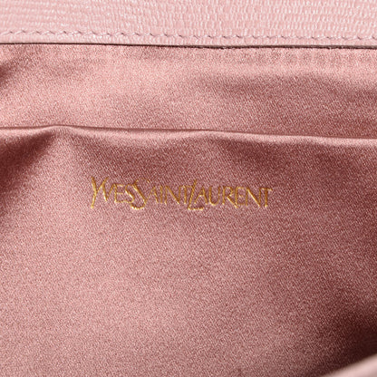 Saint Laurent Textured Leather ChYc Clutch Light Pink 6 of 7