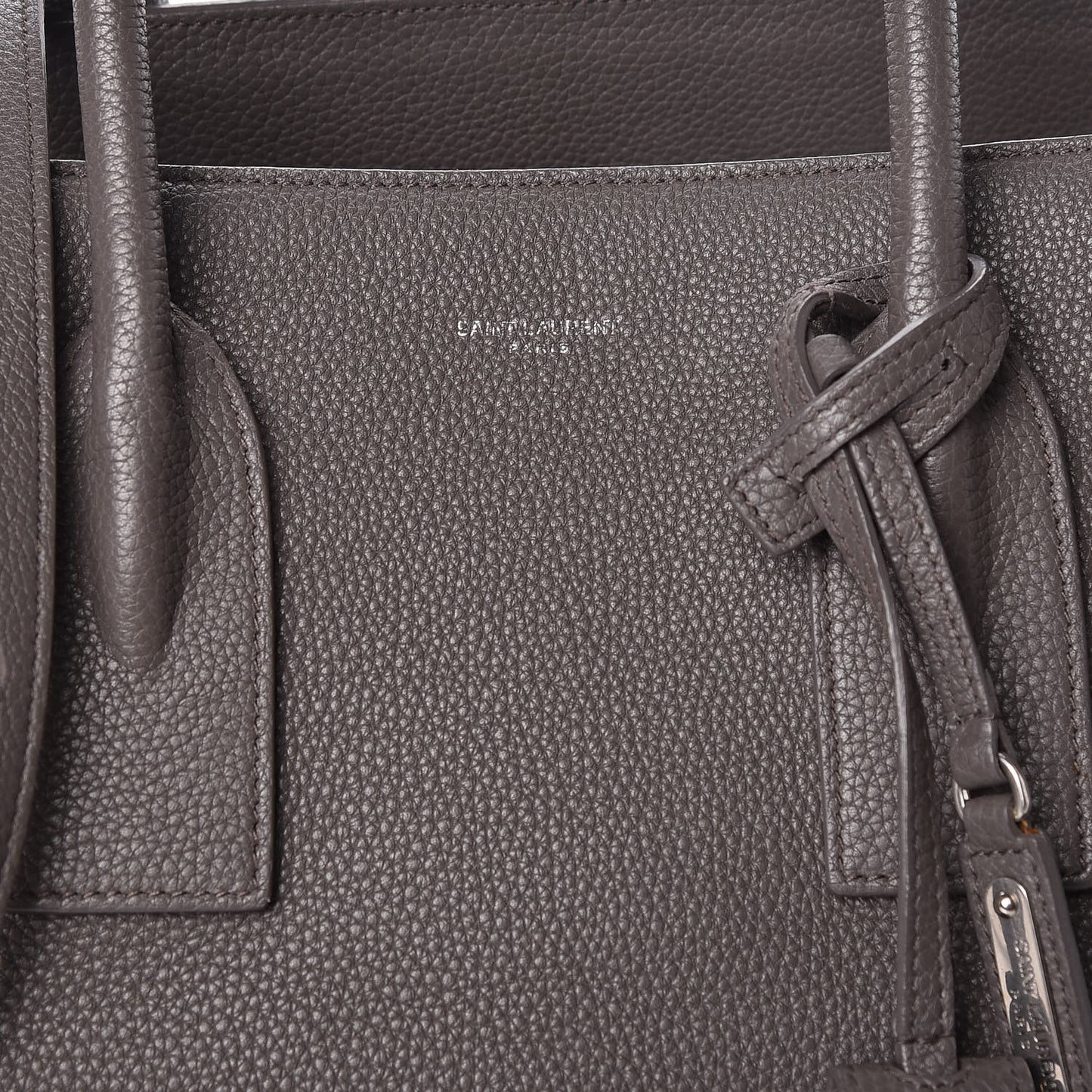 Grained Calfskin Medium Souple Sac De Jour Kaki Militaire