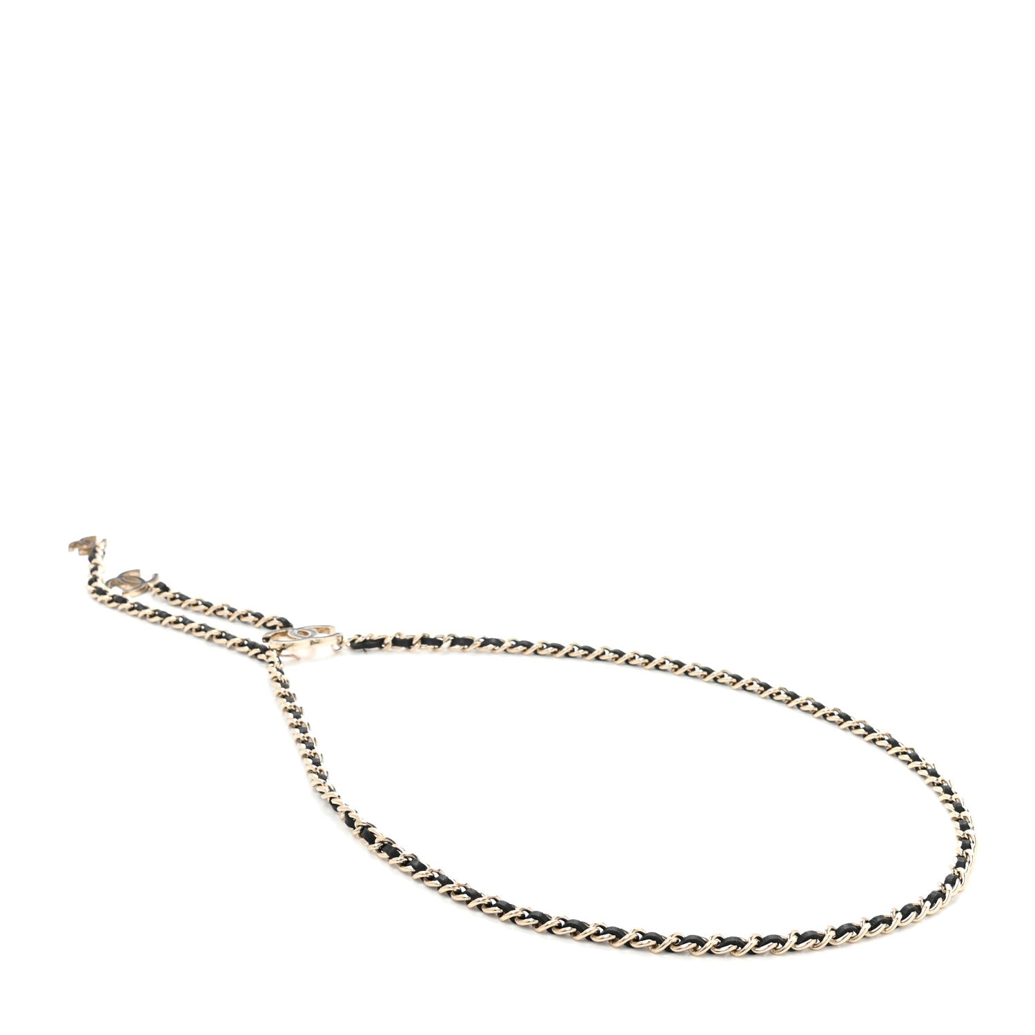 Chanel Lambskin Enamel CC Chain Belt Black Gold 2 of 5