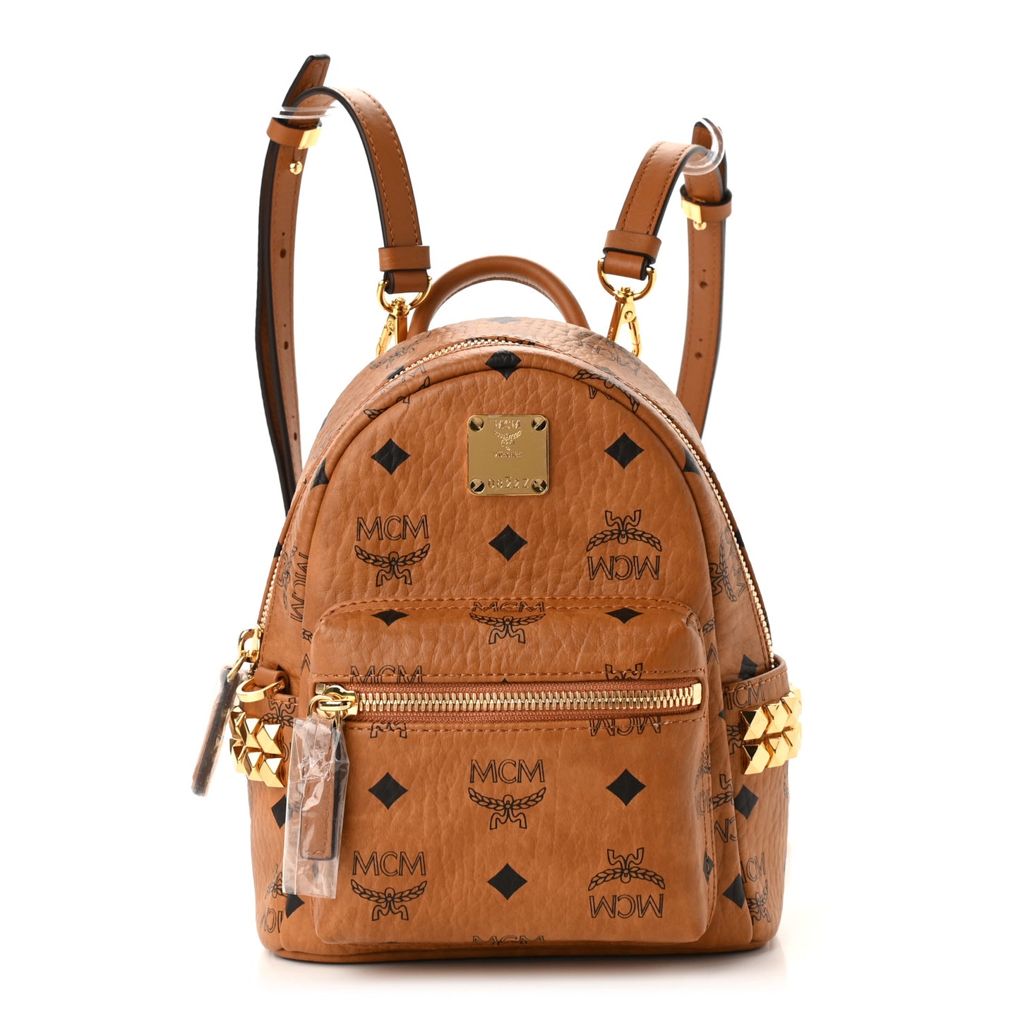 Visetos Side Stud X-Mini Stark Backpack Cognac
