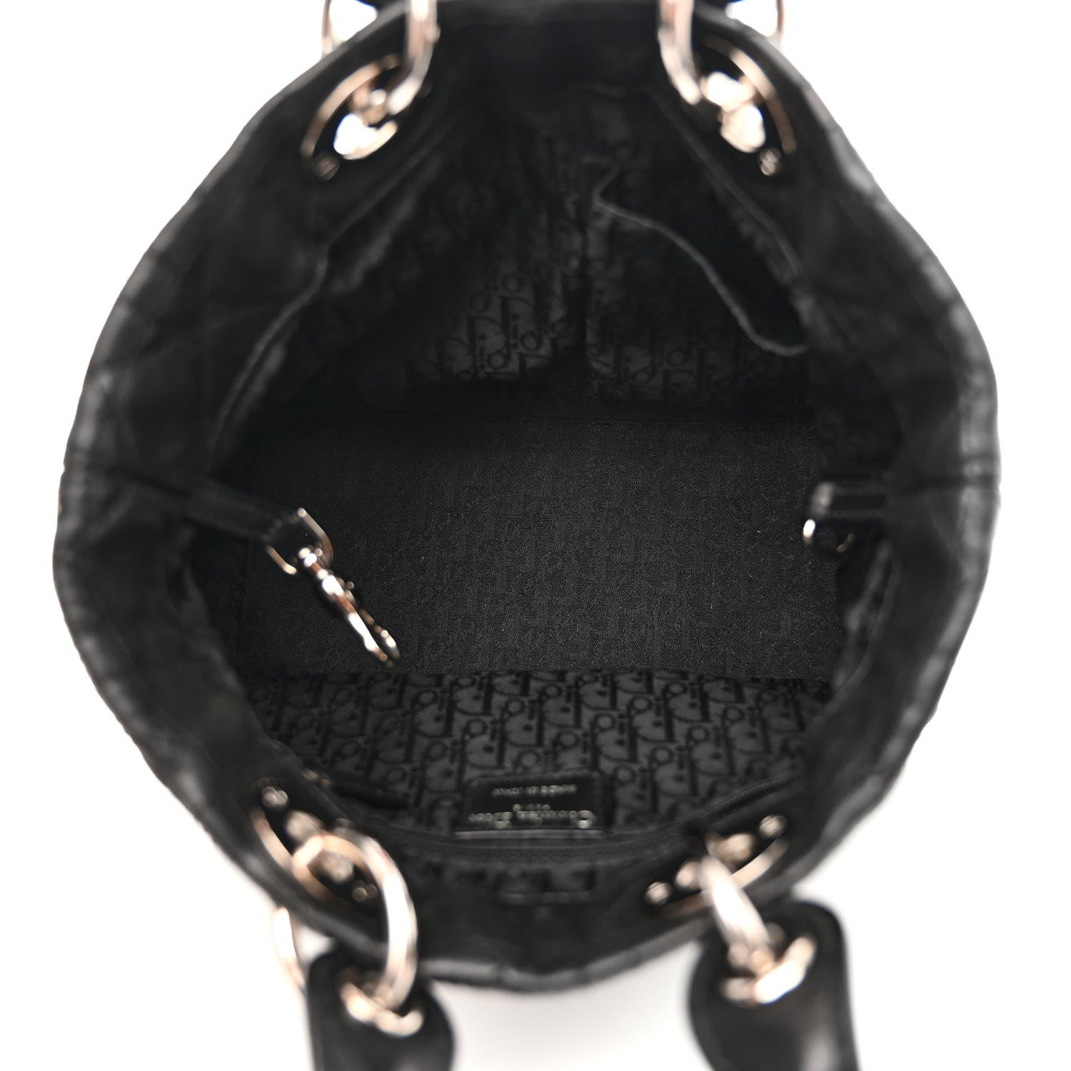 Christian Dior Lambskin Cannage Small Soft Lady Dior Tote Black 5 of 14