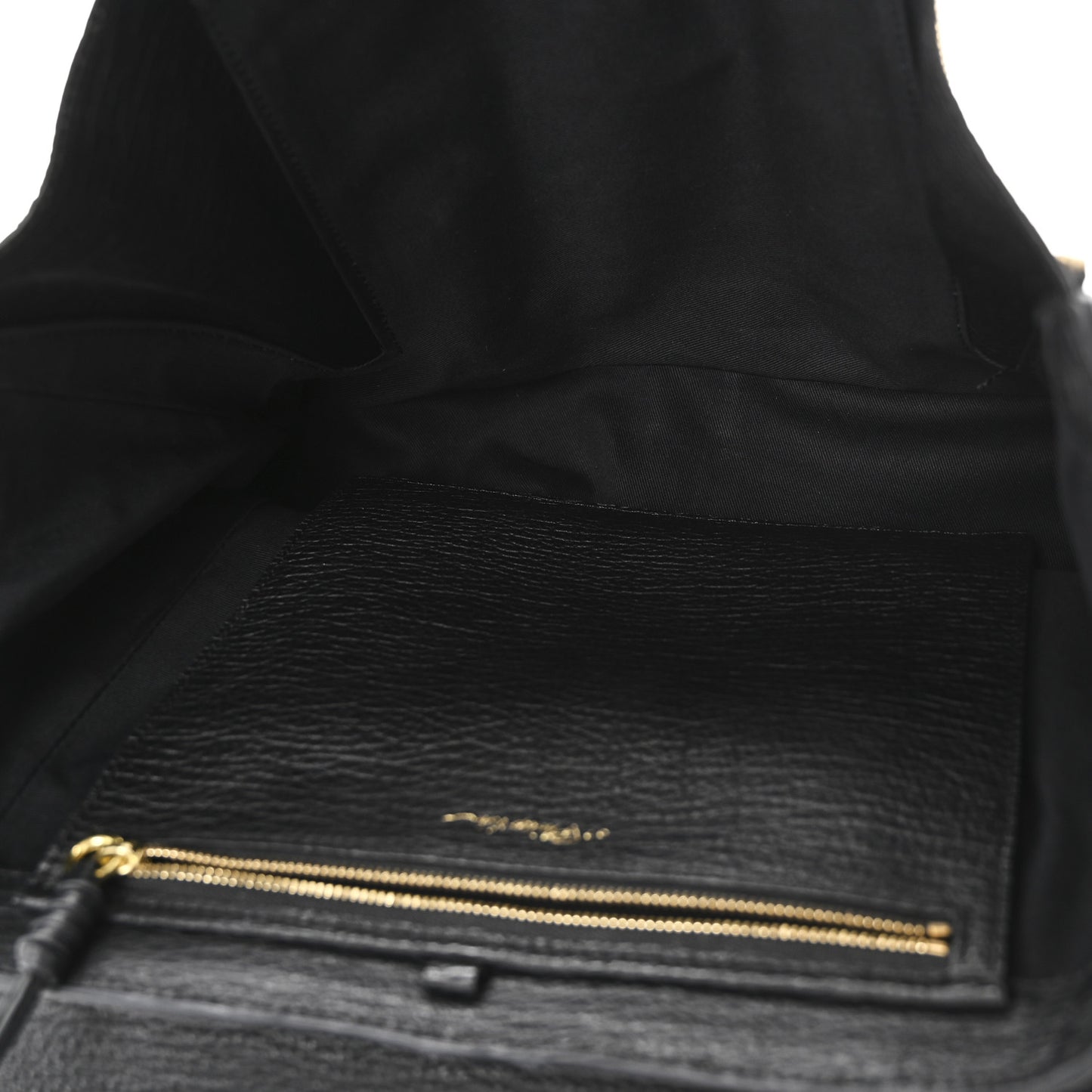 Textured Calfskin Medium Pashli Satchel Black
