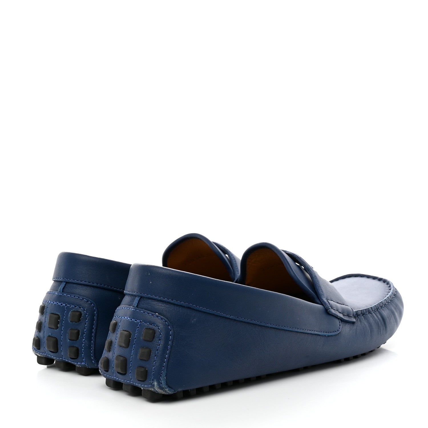 Gucci Soft Clove Calfskin Mens Interlocking G Driver Loafers 10.5 Royale 4 of 17