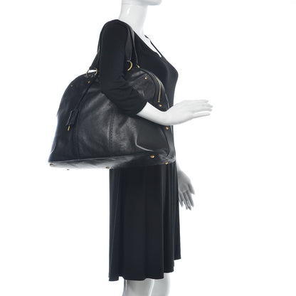 Saint Laurent Calfskin Oversized Muse Black 2 of 15