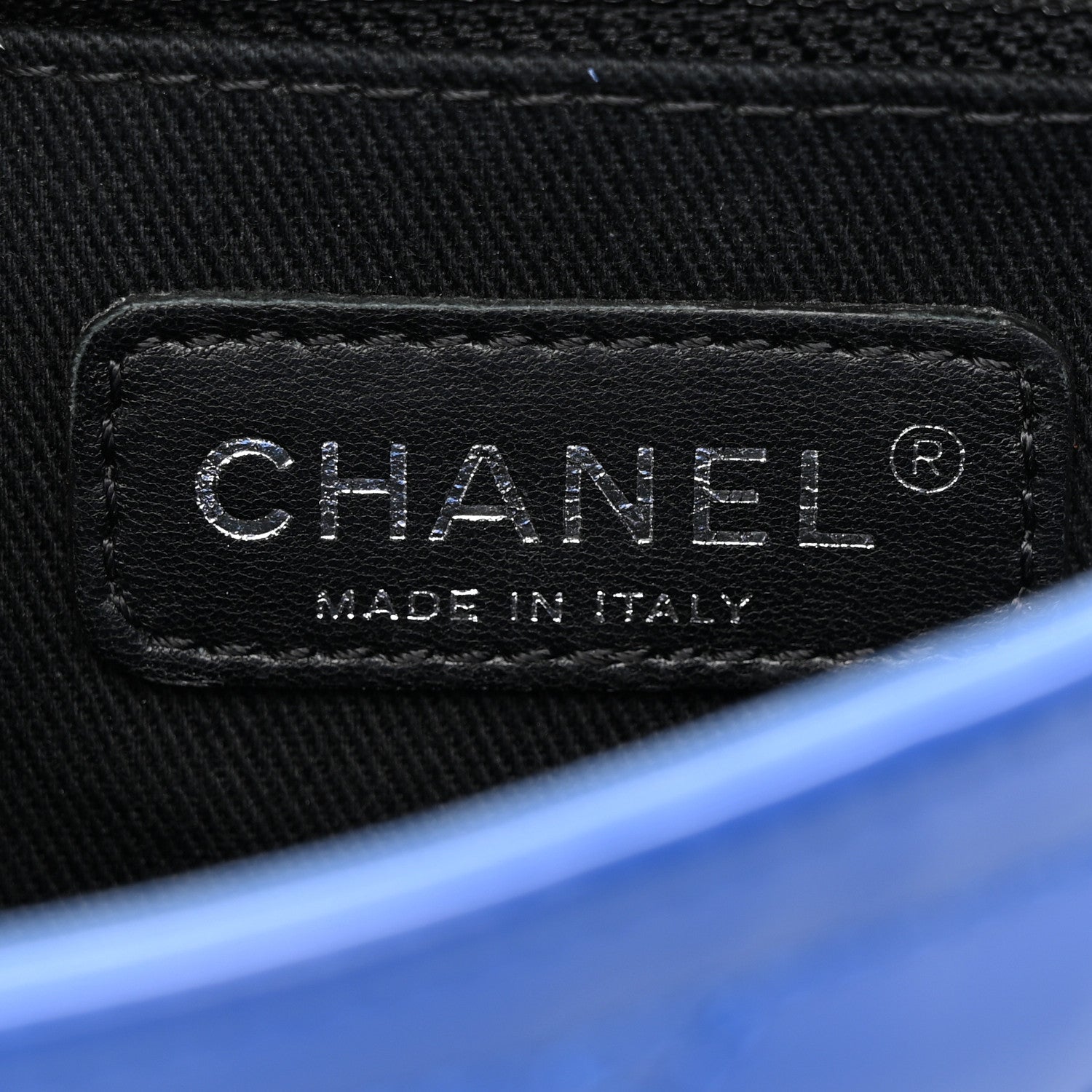 Chanel Patent Quilted Small Coco Shine Flap Blue 6 of 15