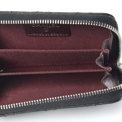Chanel Lambskin Quilted Zip Coin Purse Black 5 of 8