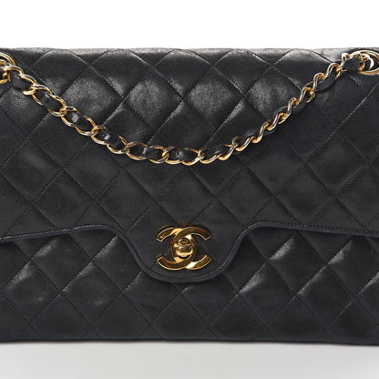 Chanel Lambskin Quilted Small Double Flap Black 8 of 10
