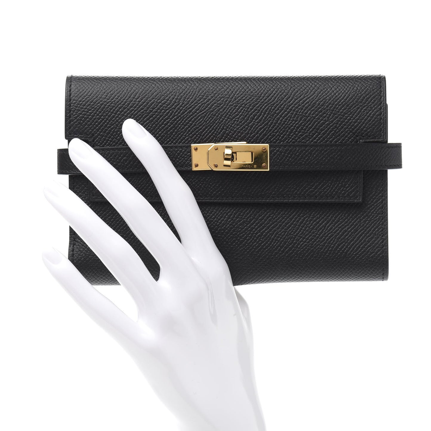 Epsom Medium Kelly Wallet Black
