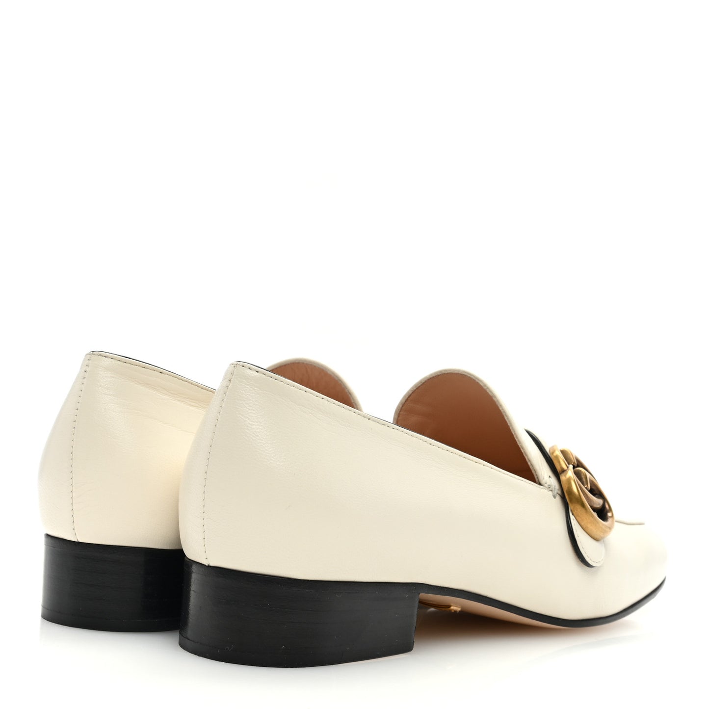 Malaga Kid Womens GG Marmont Loafers 38 Mystic White