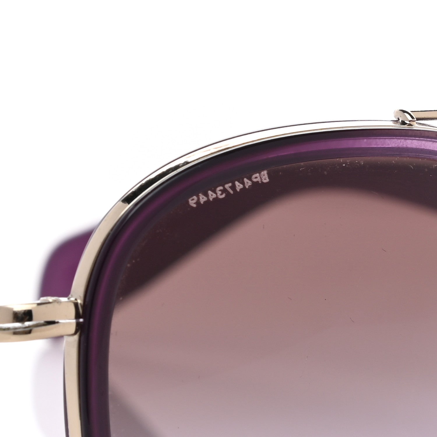 Prada Aviator Sunglasses SPR51P Purple Gold 5 of 9