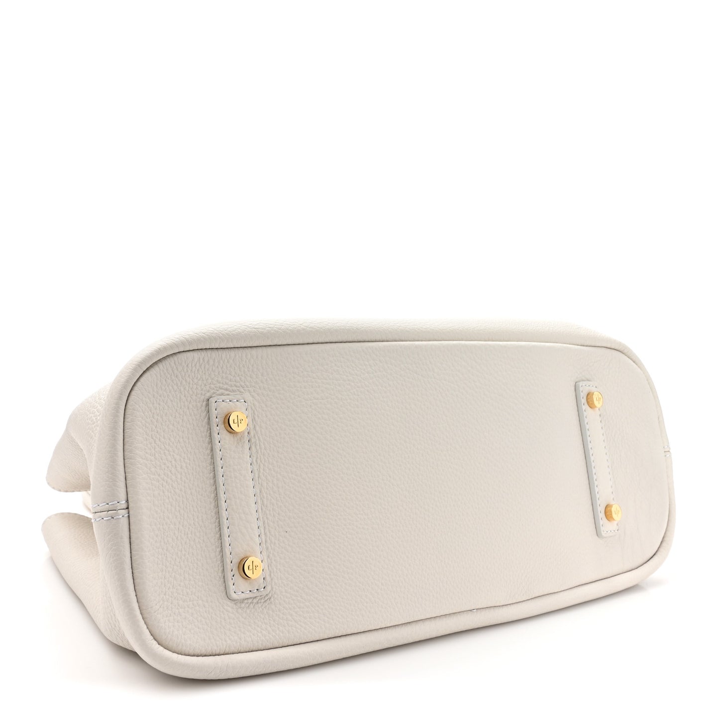 Grained Calfskin Bellevue Odessa White