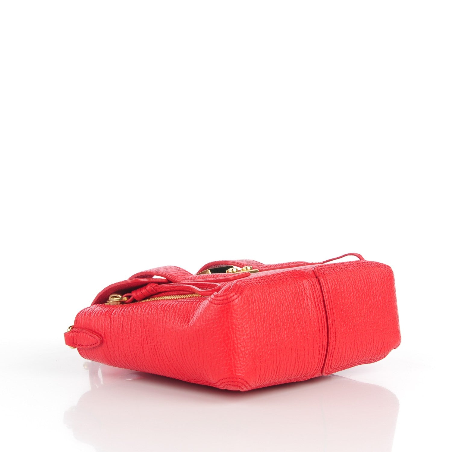 3.1 Phillip Lim 3.1 Textured Calfskin Mini Pashli Satchel Red 4 of 10
