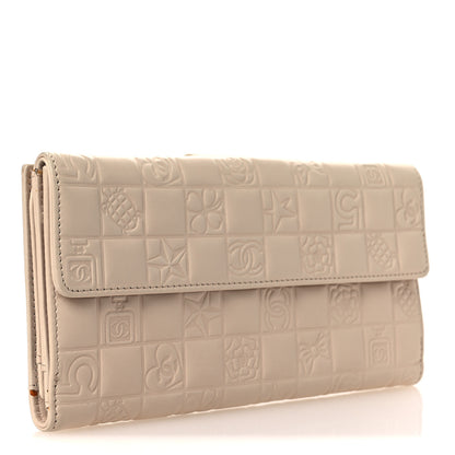Chanel Calfskin Lucky Symbols French Wallet Light Beige 3 of 12