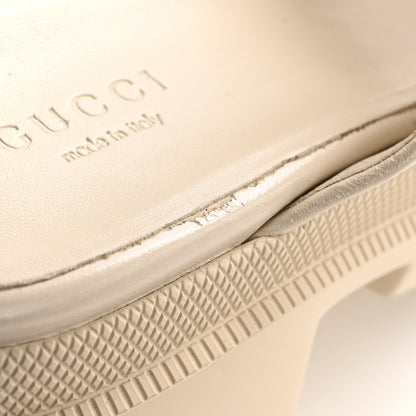 Gucci Monogram Granada Kid Trip 40/72mm Lug Sole Sandals 40.5 Beige Ebony Mystic White 12 of 13