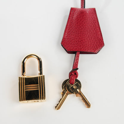 Hermes Taurillon Clemence JPG Birkin 42 Rouge H 18 of 19