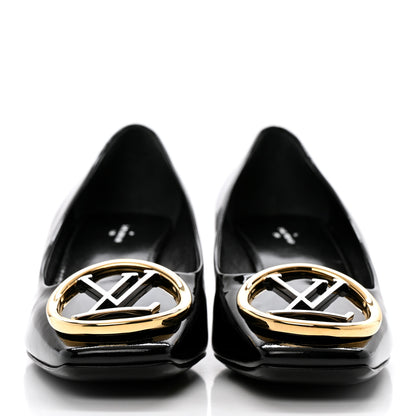 Louis Vuitton Patent Calfskin Madeleine Pumps 38 Black 3 of 9