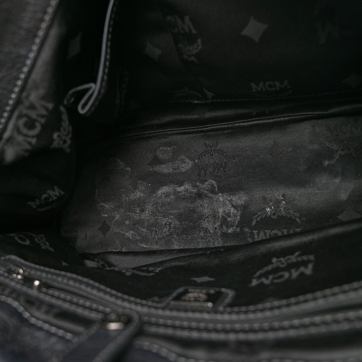 MCM Visetos Medium Satchel Black 10 of 12
