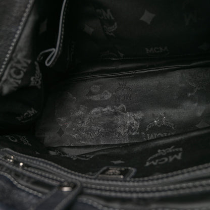 MCM Visetos Medium Satchel Black 10 of 12