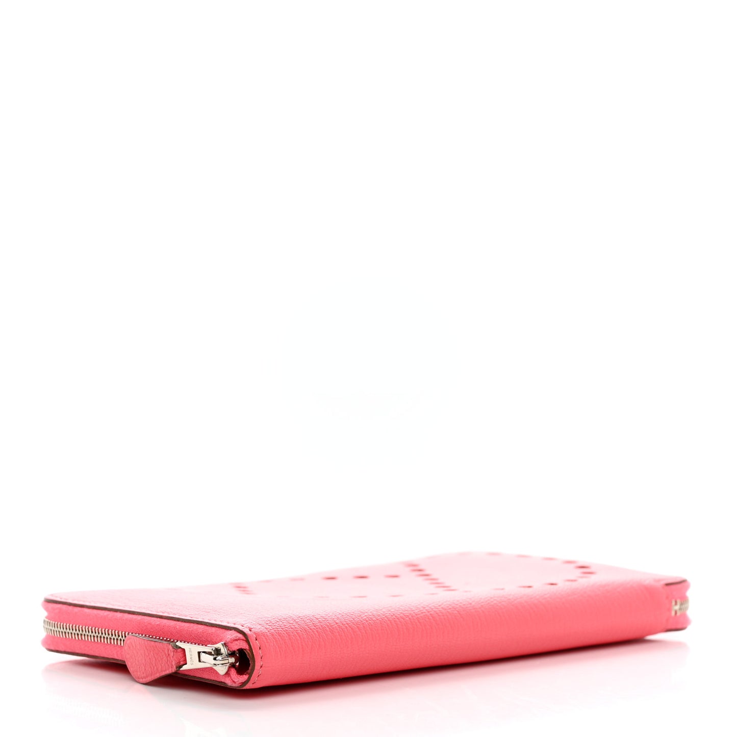 Chevre Mysore Evelyne Long Wallet Rose Tyrien
