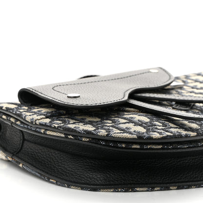 Christian Dior Oblique Saddle Messenger Pouch Beige Black 9 of 10