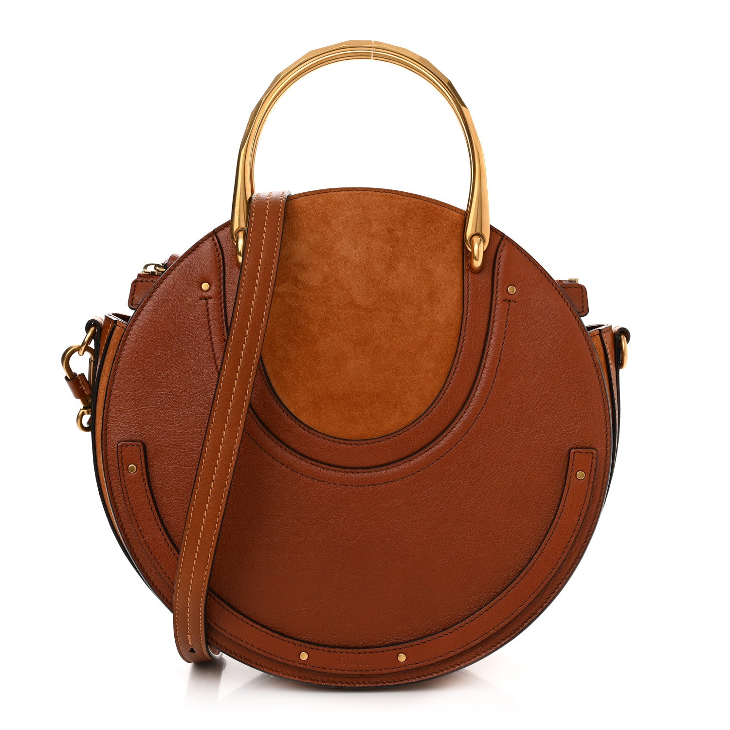 Chloe Calfskin Suede Medium Pixie Bag Saffron Red 1 of 10