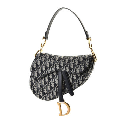 Christian Dior Oblique Saddle Bag Blue 1 of 5