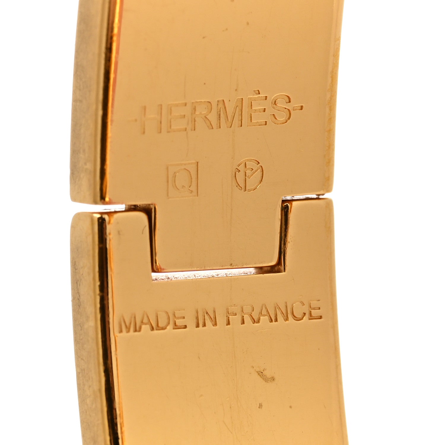 Hermes Enamel Narrow Clic Clac H Bracelet PM White 4 of 5