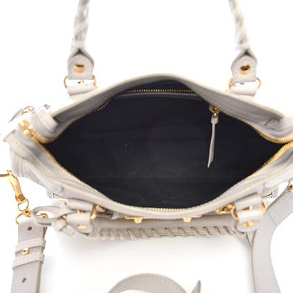 Balenciaga Chevre Gold Metallic Edge Hardware Mini City Gris Clair Gris Perle 5 of 11