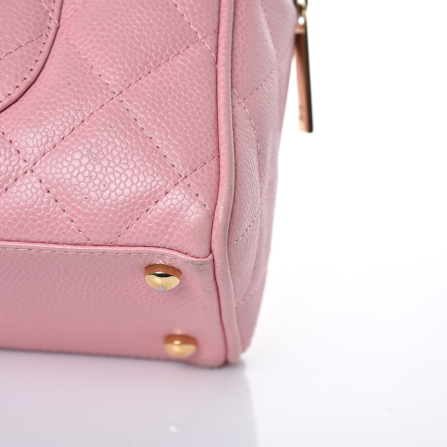 Chanel Caviar Quilted Small Bowler Pink 12 of 15