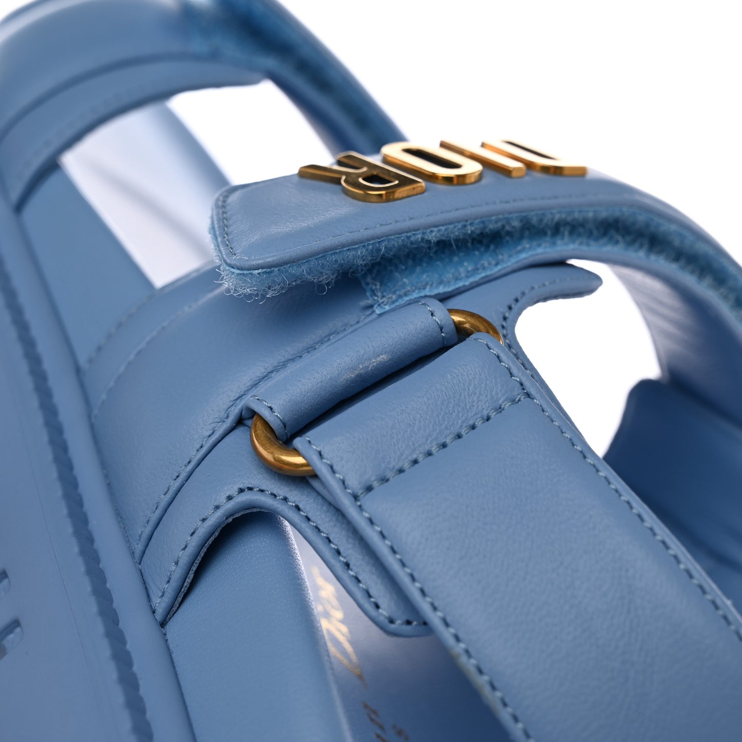 Lambskin Dioract 10mm Sandals 35 Cornflower