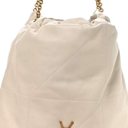 Saint Laurent Lambskin Matelasse Monogram Large Jamie 4.3 Pochon Crema Soft 9 of 11