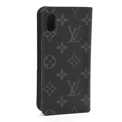 Louis Vuitton Monogram Eclipse iPhone XR Folio Case 3 of 10