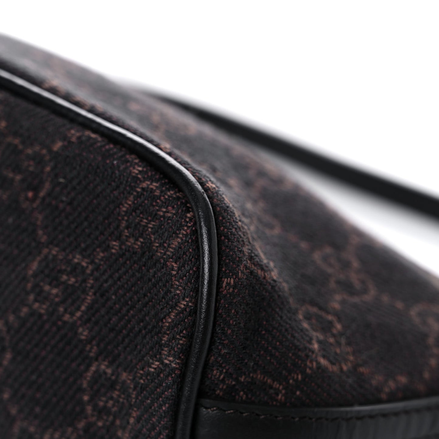Denim Monogram Boat Pochette Dark Brown