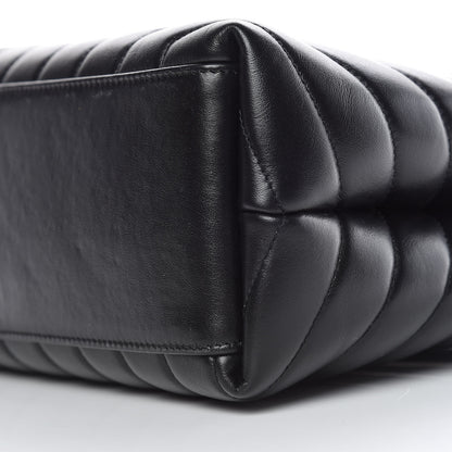 Saint Laurent Calfskin Y Quilted Monogram Medium Loulou Chain Satchel Black 6 of 12