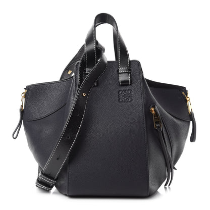 Loewe Calfskin Small Hammock Shoulder Bag Midnight Blue Black 1 of 16